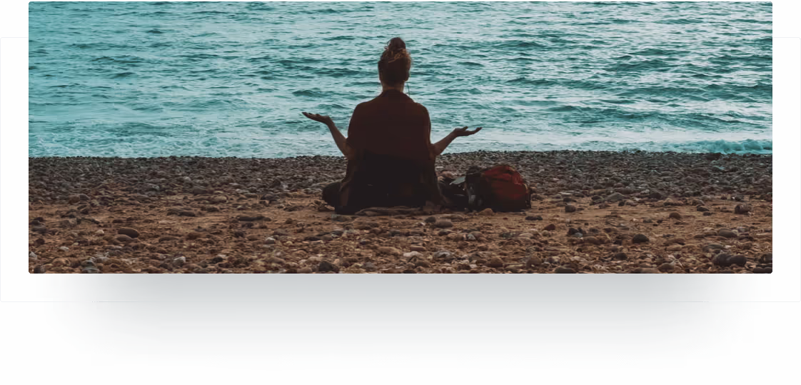 Meditation on the beach
